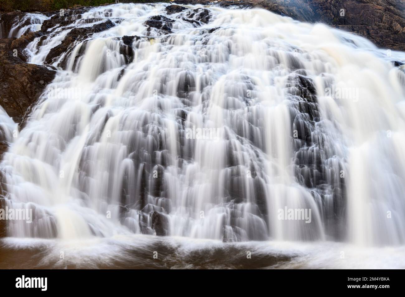 Scenic High Falls of the Magpie River, Wawa, Ontario, Canada Stock