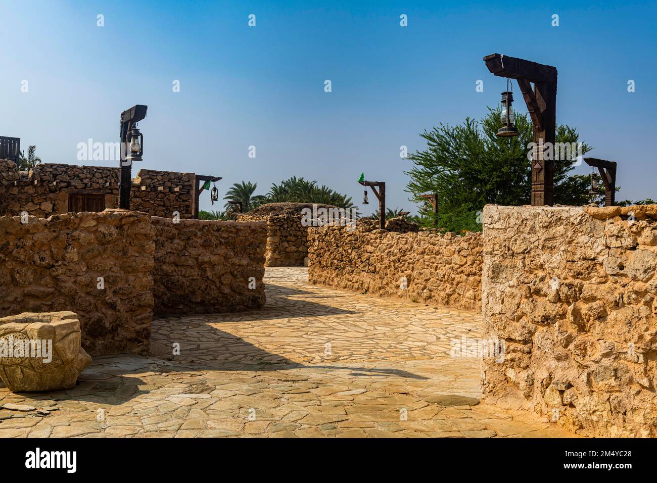 Historic village, Farasan islands, Kingdom of Saudi Arabia Stock Photo