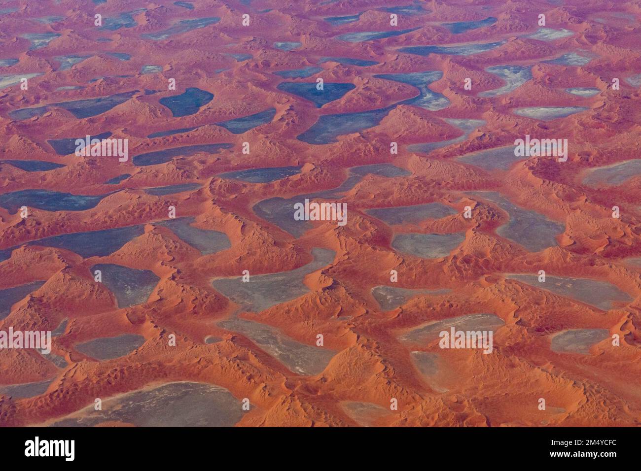 Aerial of the Rub al Khalil, the empty quarter, Kingdom of Saudi Arabia Stock Photo