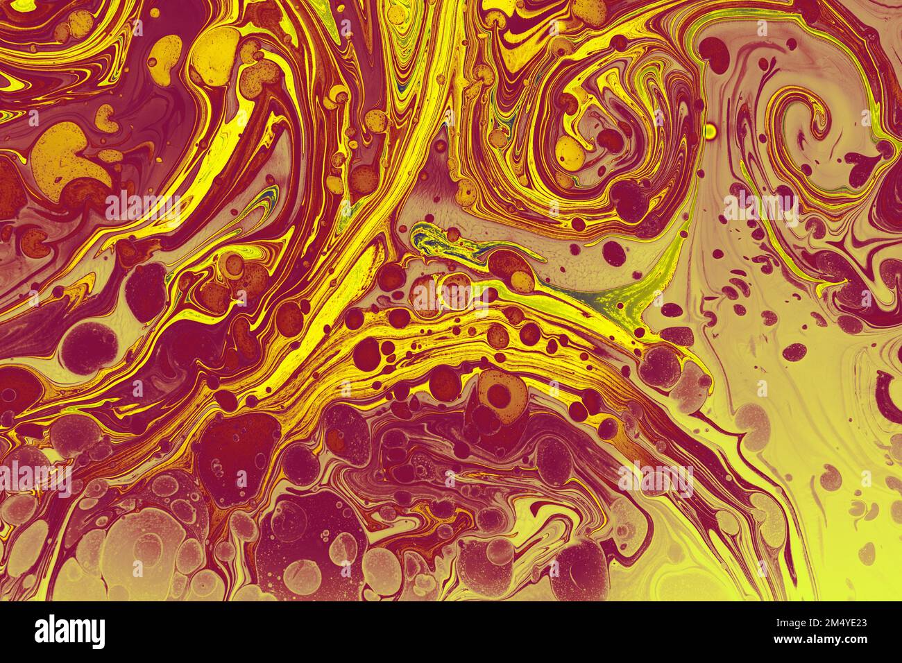 Marbling art patterns as abstract colorful background Stock Photo