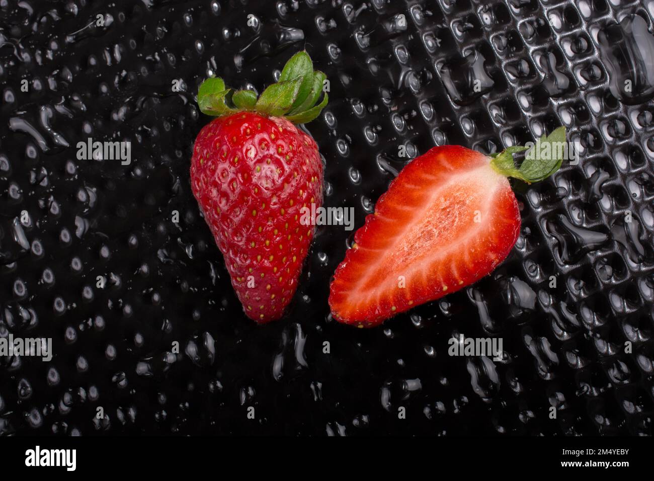 A view of a juicy, sweet and ripe strawberry fruit Stock Photo - Alamy