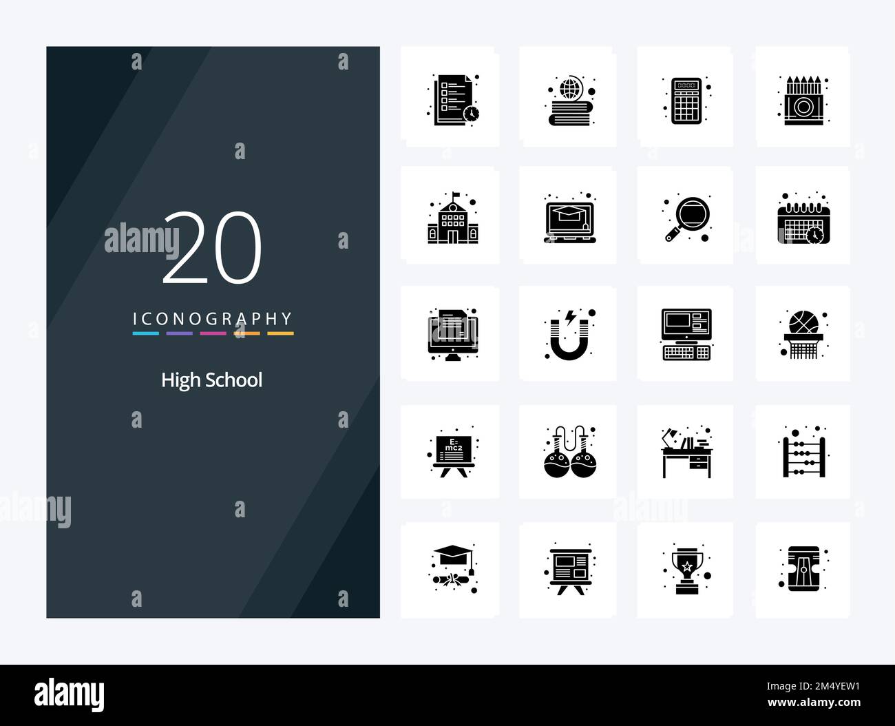 High school exam calculator Stock Vector Images Alamy