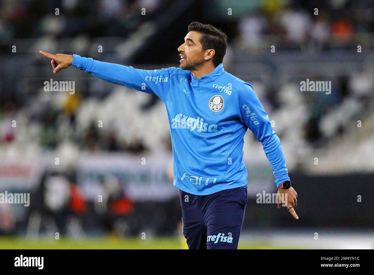 Abel Ferreira head coach of Palmeiras gestures during a match between  News Photo - Getty Images