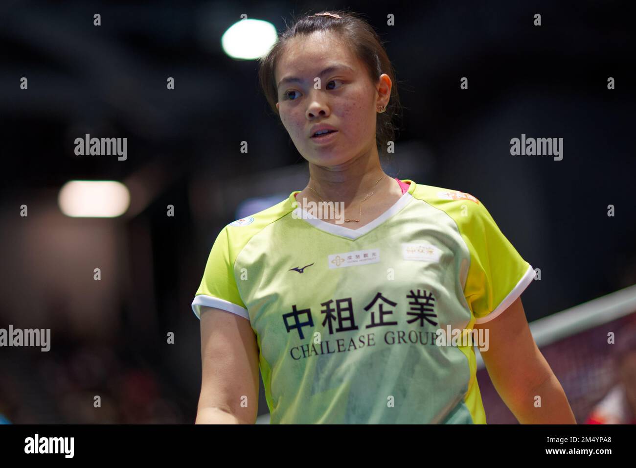 LEE Chia Hsin of Chinese Taipei in action during the womens semi finals  doubles match between ZHANG-ZHENG and LEE-TENG at Quaycentre on November  19, 2 Stock Photo - Alamy