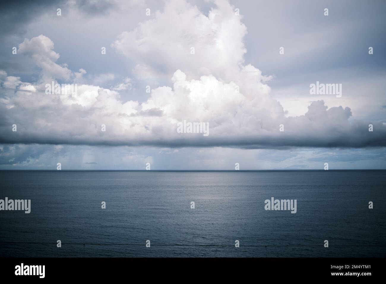 An aerial view of sea under cloudy sky Stock Photo - Alamy