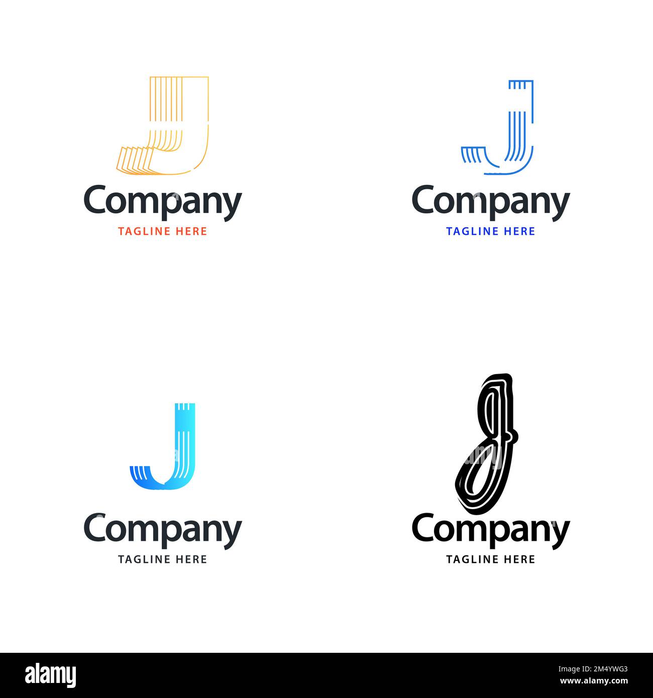 J minimalistic logo hi-res stock photography and images - Alamy