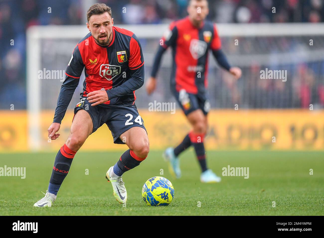 Parma, Italy. 05th Feb, 2023. Tardini Stadium, 05.02.23 Filip Wojciech  Jagiello (24 Genoa) during the Serie B match between Parma and Genoa at  Tardini Stadium in Parma, Italia Soccer (Cristiano Mazzi/SPP) Credit