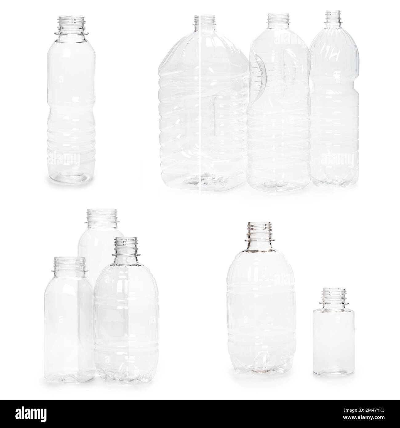 selection of quality photo collage of many different empty plastic ...