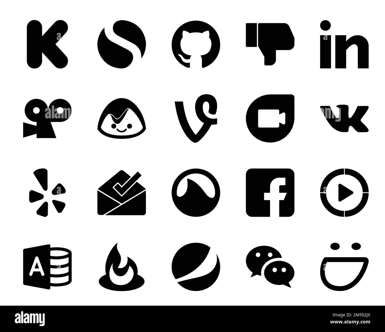 20 Social Media Icon Pack Including feedburner. video. google duo