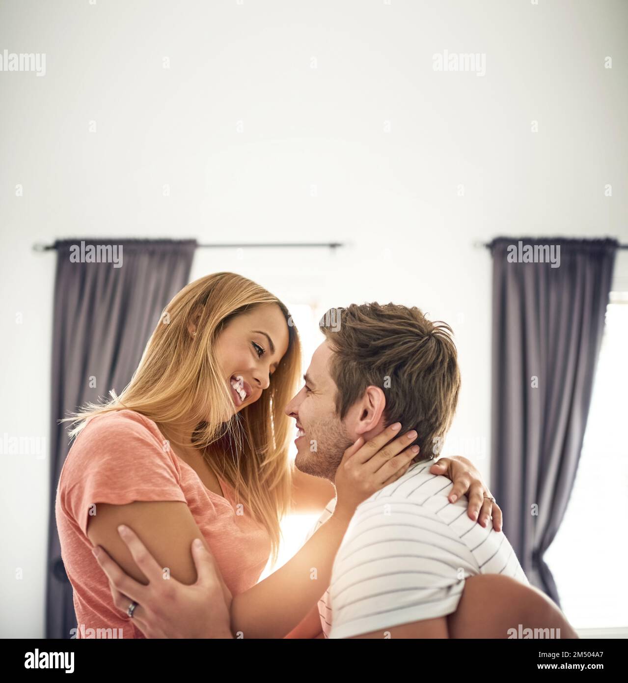 Couple sharing bed hi-res stock photography and images image picture