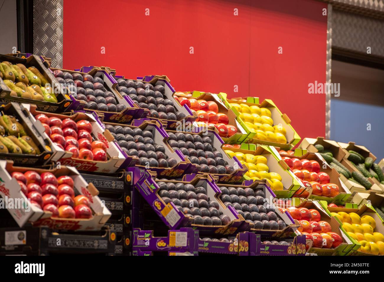 largest wholesale food market in Spain, Madrid, Spain Stock Photo Alamy