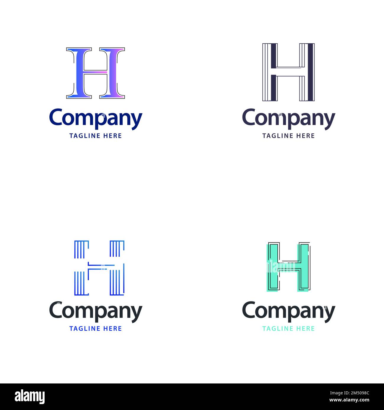 Letter H Big Logo Pack Design Creative Modern logos design for your