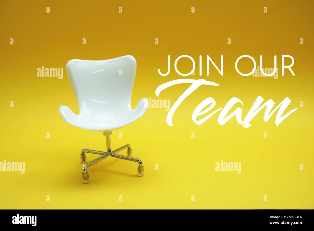 Join Our Team and empty chair bussiness concept background Stock Photo ...