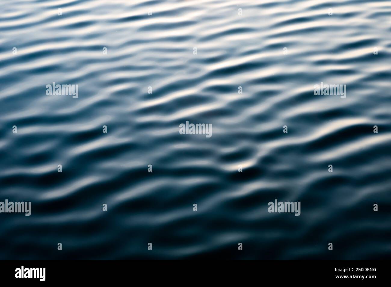 Water surface ripples flowing reflection. Natural pattern background Stock Photo