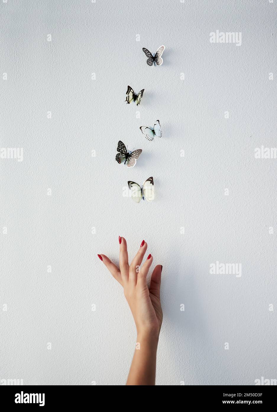Joy and wonder makes you fly. Studio shot of a unrecognizable persons