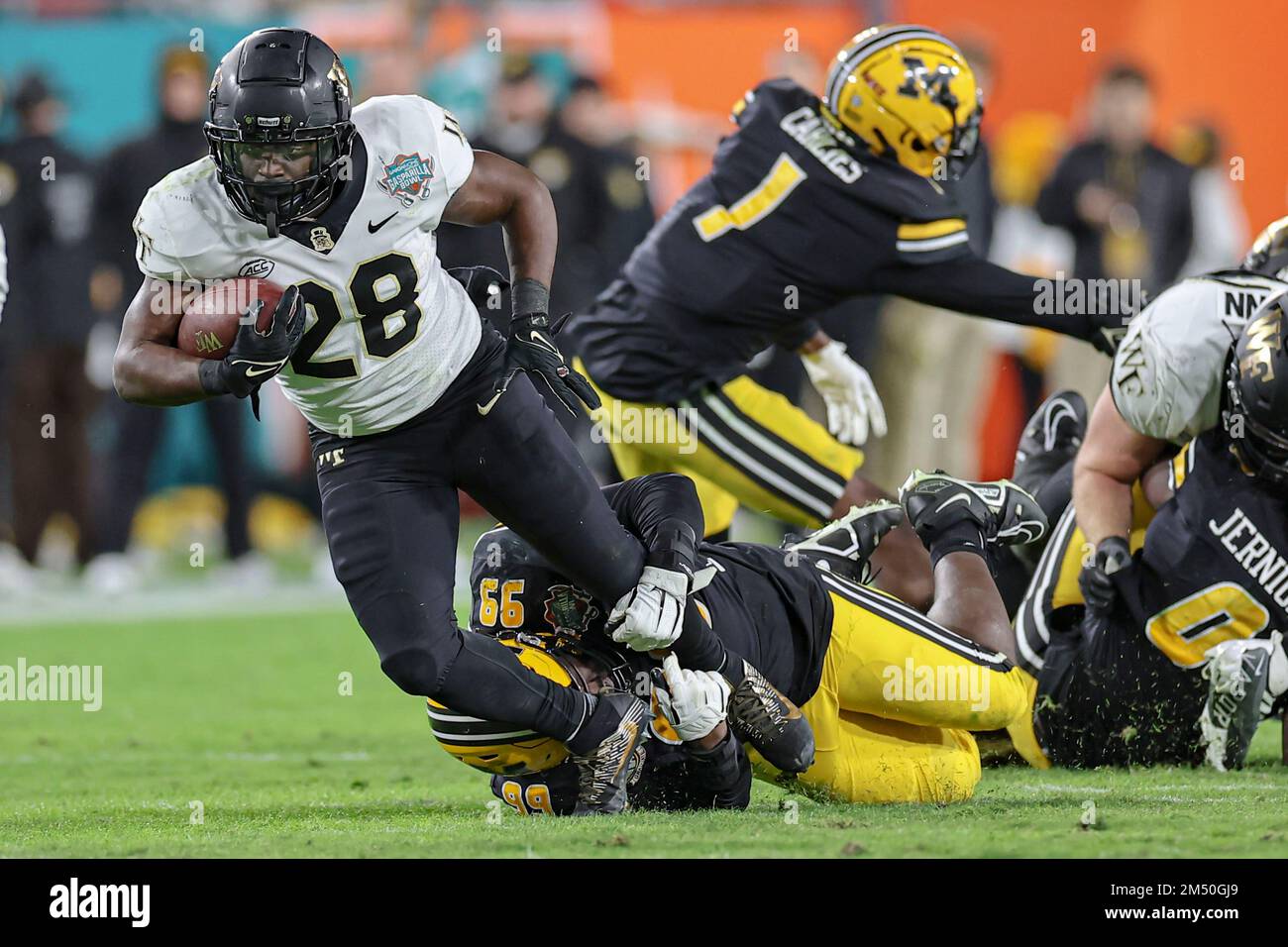 Tampa Bay, FL USA; Wake Forest Demon Deacons running back Quinton