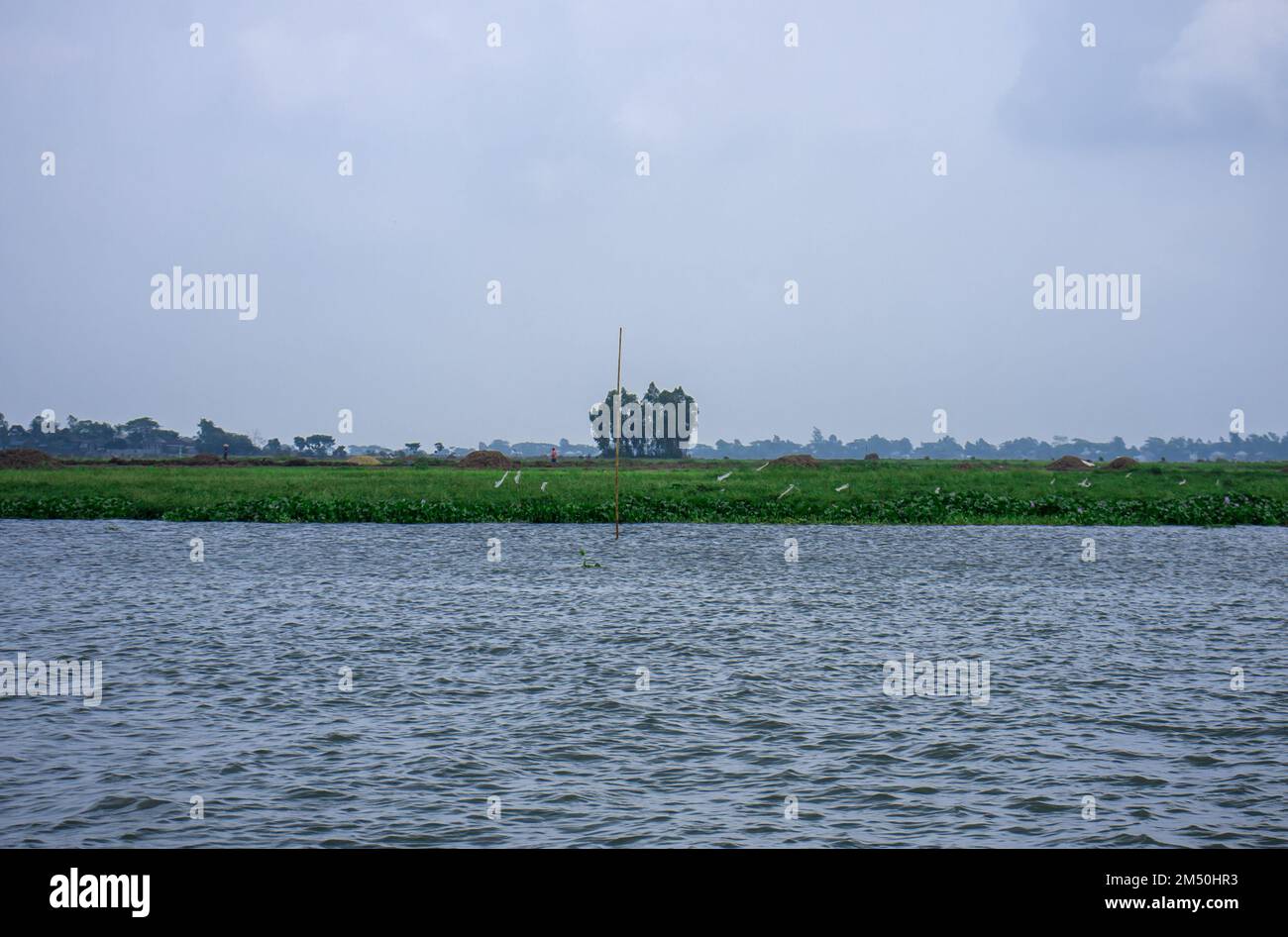Landscape of Cloudy sky and River Stock Photo - Alamy