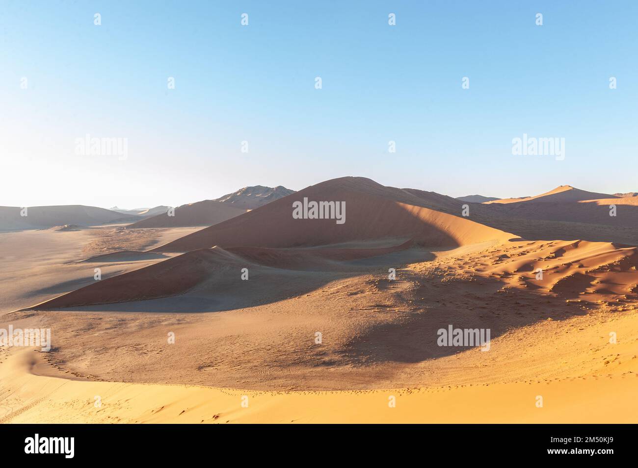 Exterior shot of the Namibian Sossusvlei sanddunes near the famous Dune ...