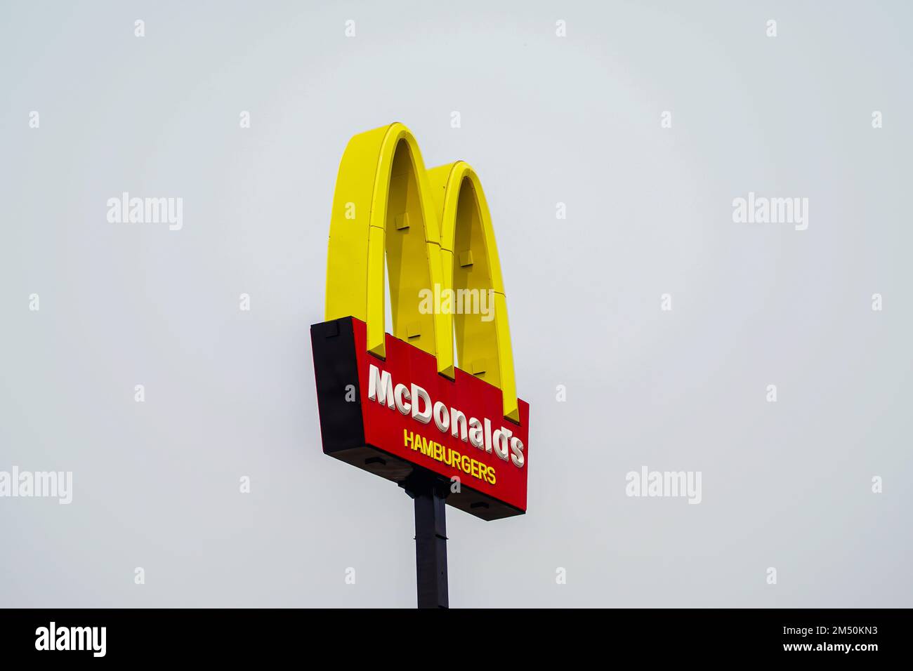 September 10, 2022, Brazil. Logo of the fast food chain, McDonald's, in