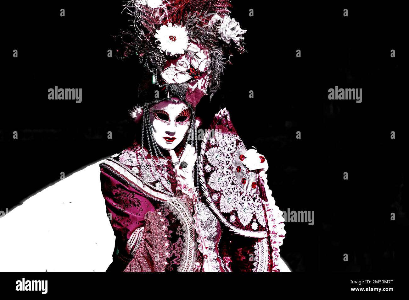 the delicate mask in dim light at sunset Stock Photo - Alamy