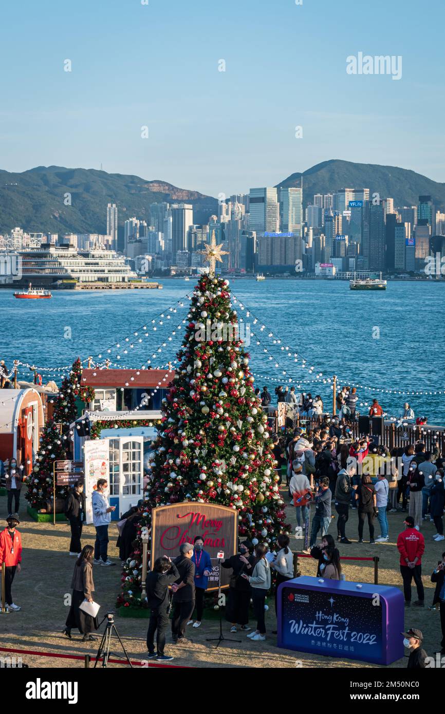 Hong Kong Christmas winter fest Stock Photo