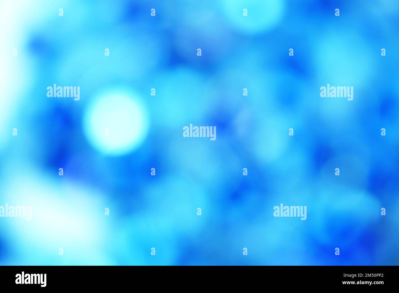 Blue bokeh abstract light background Stock Photo - Alamy
