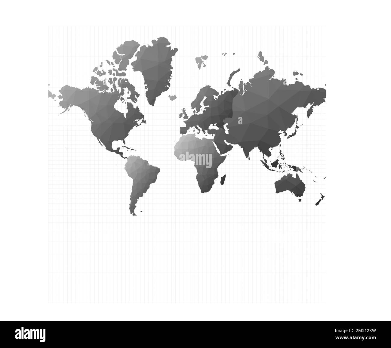 World Map Illustration Mercator Projection Beauteous Vector