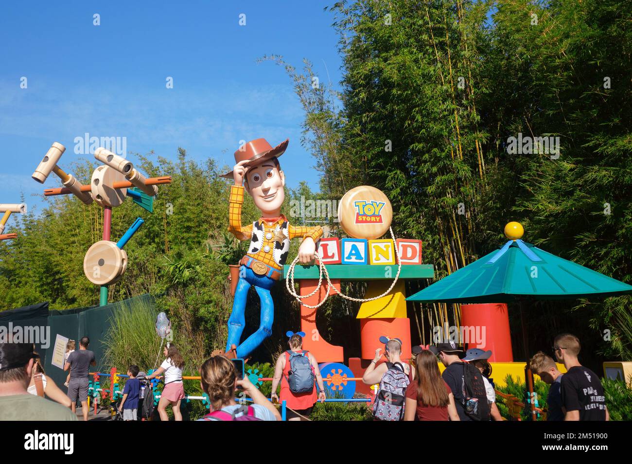 the Woody Photo Op Toy Story Land Disney World Hollywood Studios Stock Photo