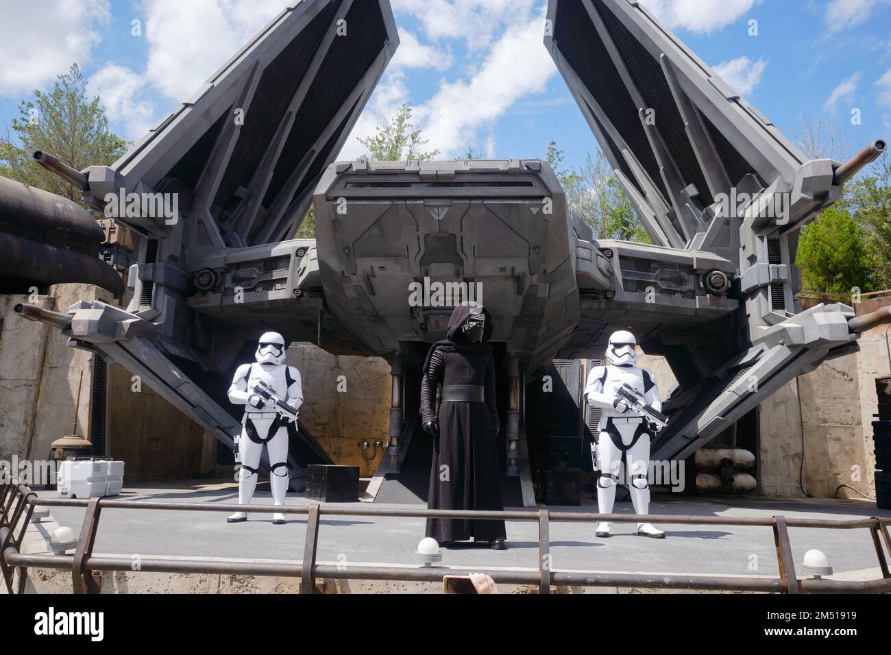 the star wars statues at Disney World Hollywood Studios Stock Photo Alamy