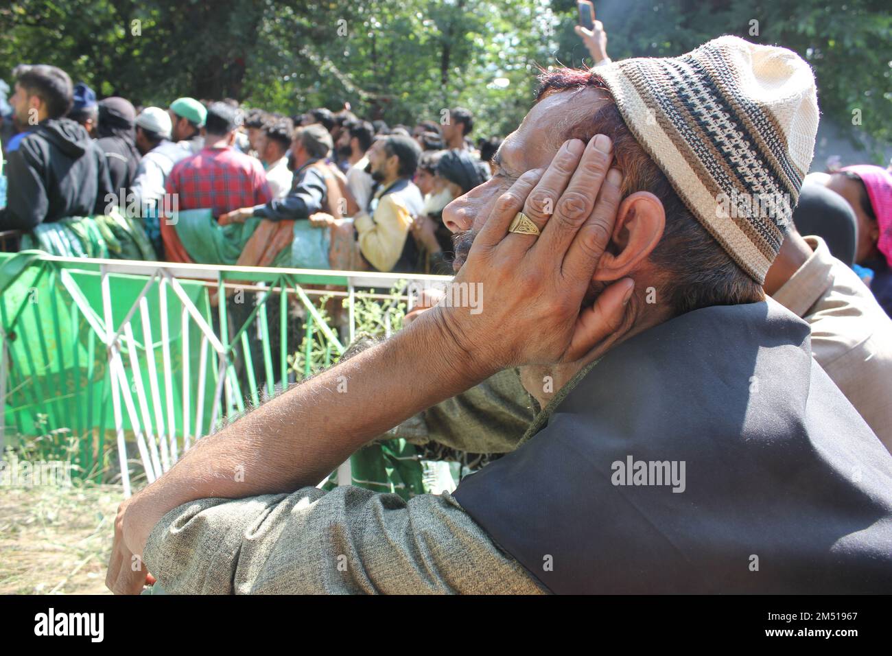Syed Rasool Devotees praying while observing the 65th Urs of Hazrat Syed Rasool ...