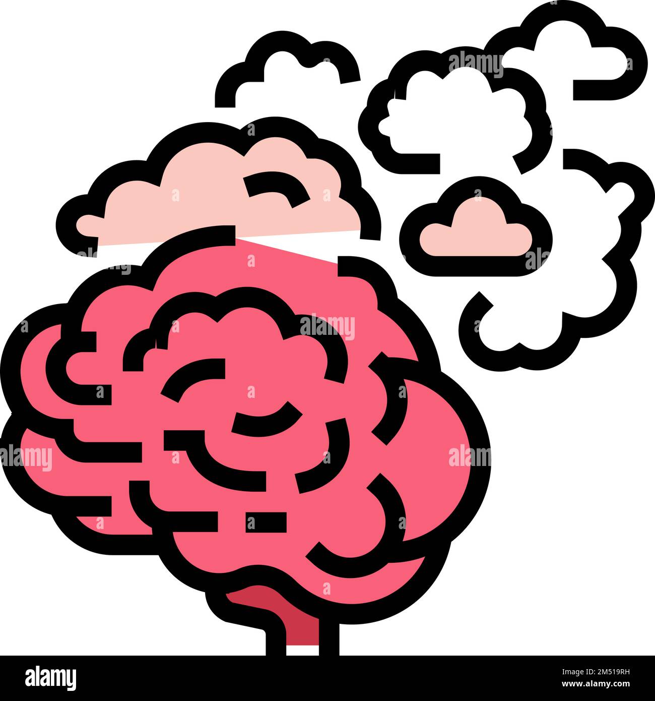 mind brain human color icon vector illustration Stock Vector Image ...