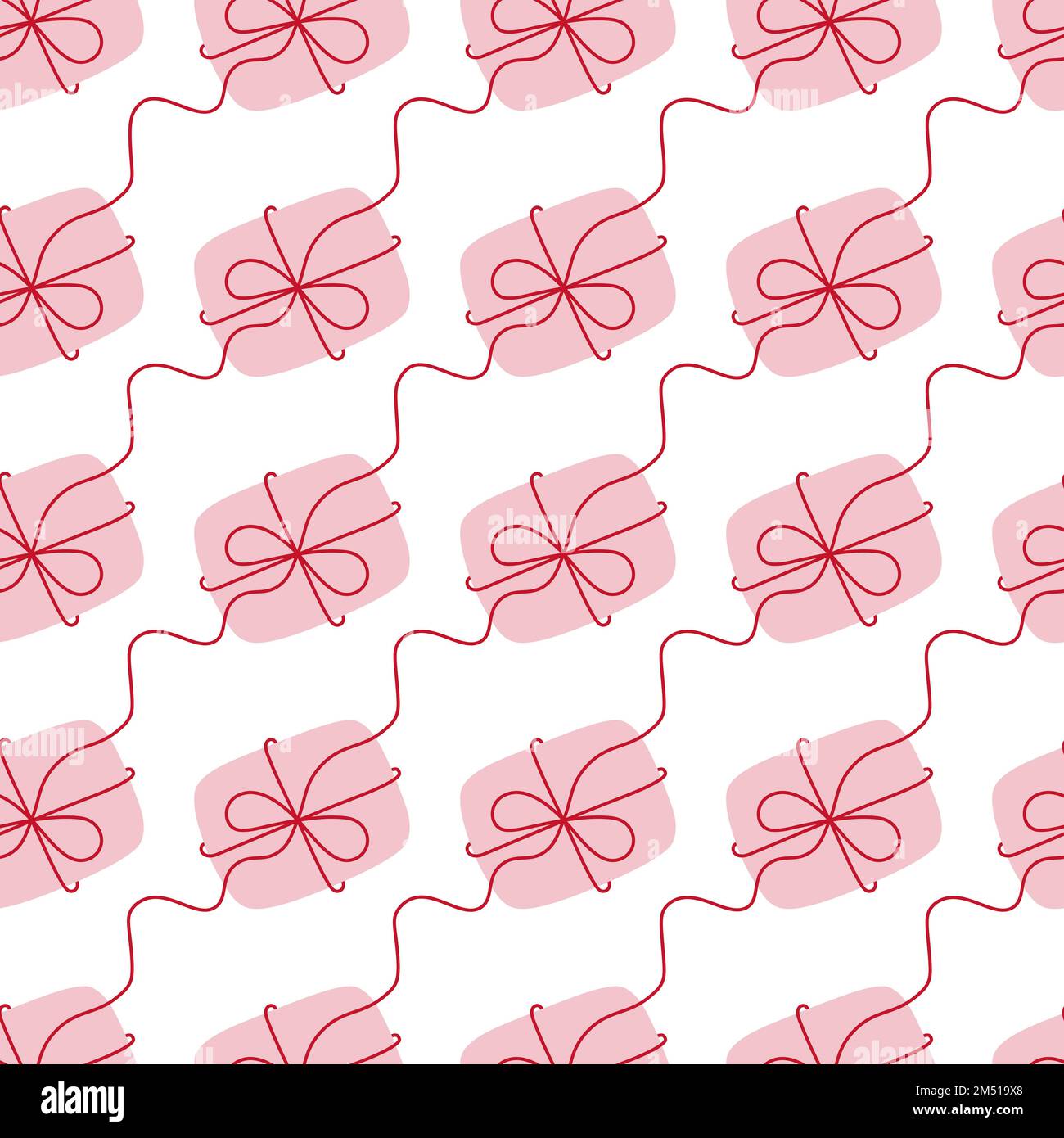Gift boxes with a tied bow. Simple vector illustration in doodle style ...