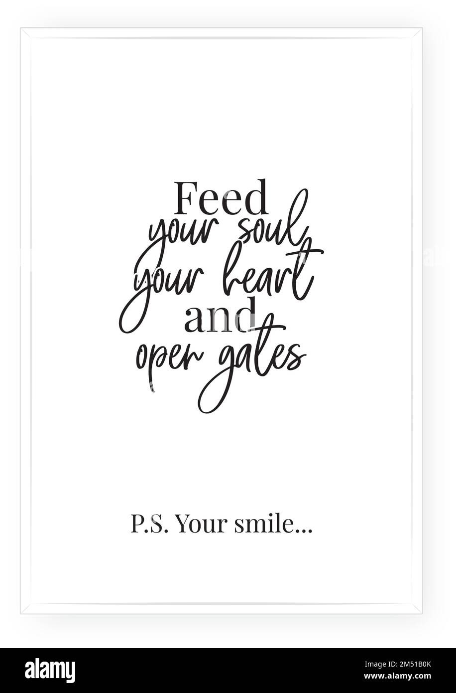Your smile, vector. Minimalist poster design. Wall decals, noun