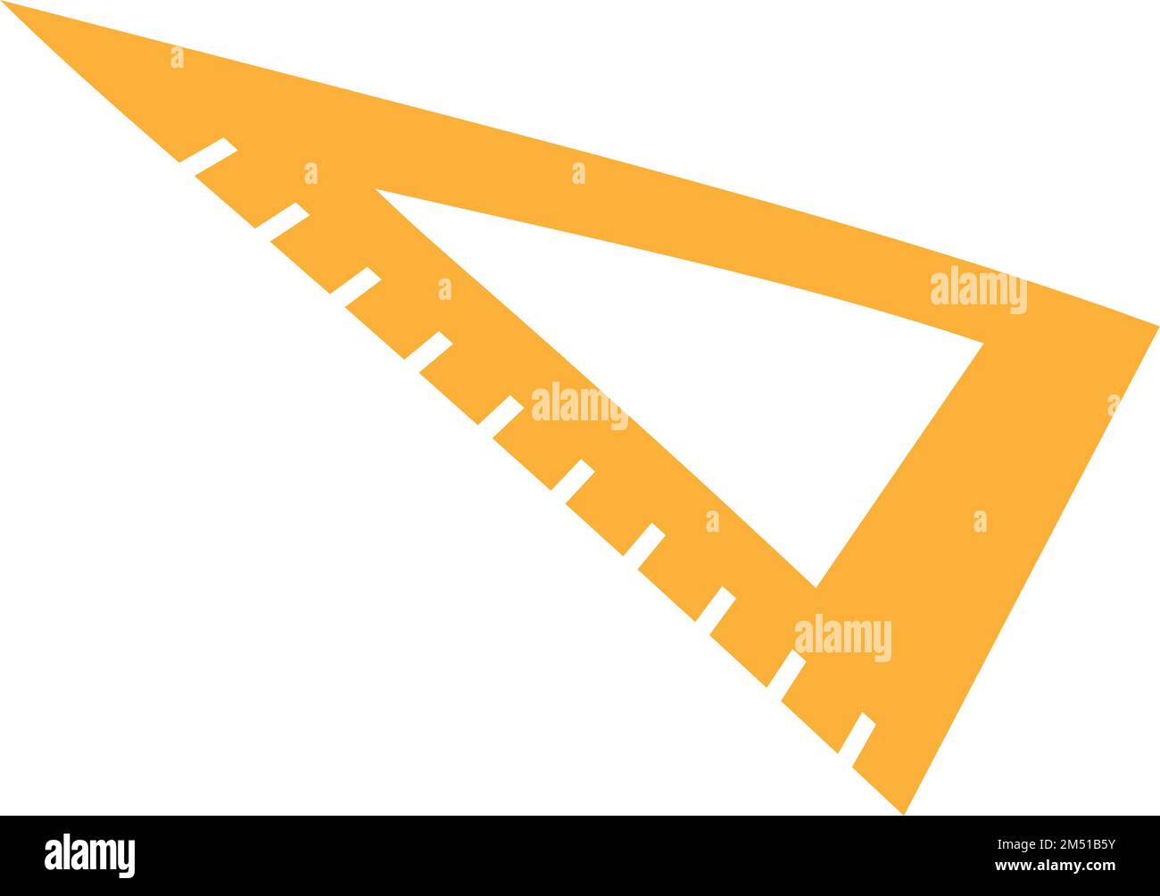 Rulers And Triangle With Inches, Centimeters And Millimeters Scale