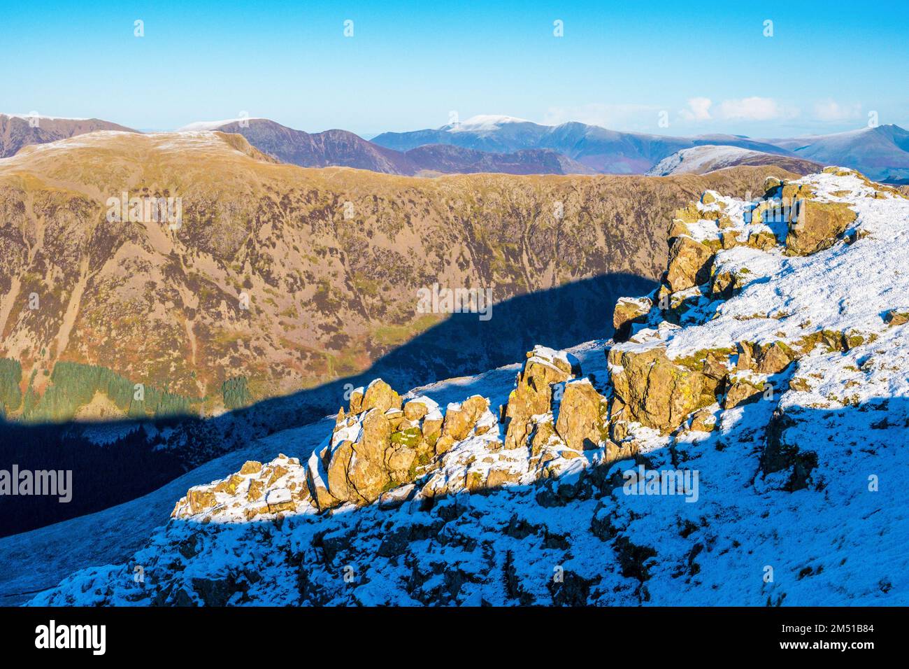 Red Pike and High Crag across Ennerdale . Lake District, Cumbria, UK ...