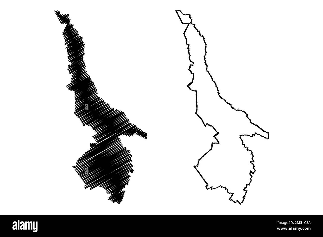 Ojinaga mexico map Stock Vector Images Alamy