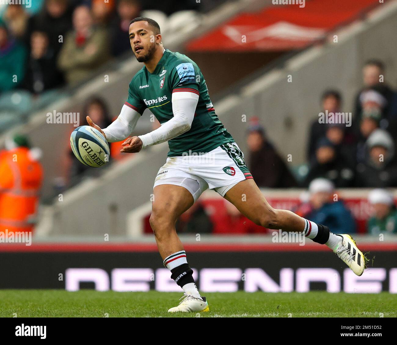 Leicester, UK. 24th Dec, 2022. Anthony Watson of Leicester Tigers