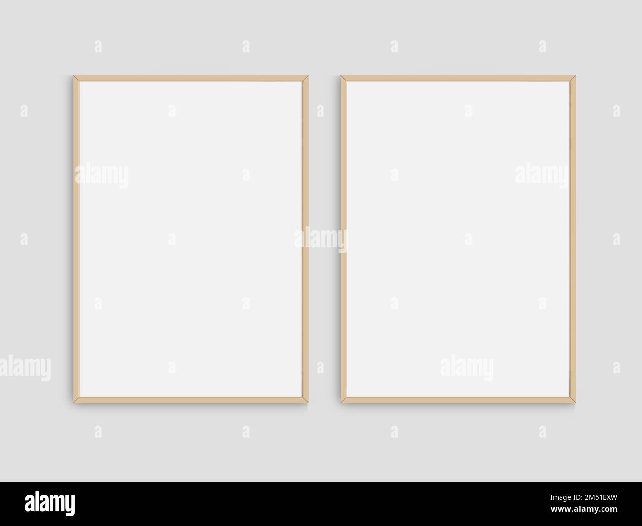 https://c8.alamy.com/comp/2M51EXW/set-of-2-realistic-photo-frames-mockup-portrait-large-a3-a4-wooden-frame-mockup-on-white-blank-wall-simple-clean-modern-poster-frame-mockup-2M51EXW.jpg