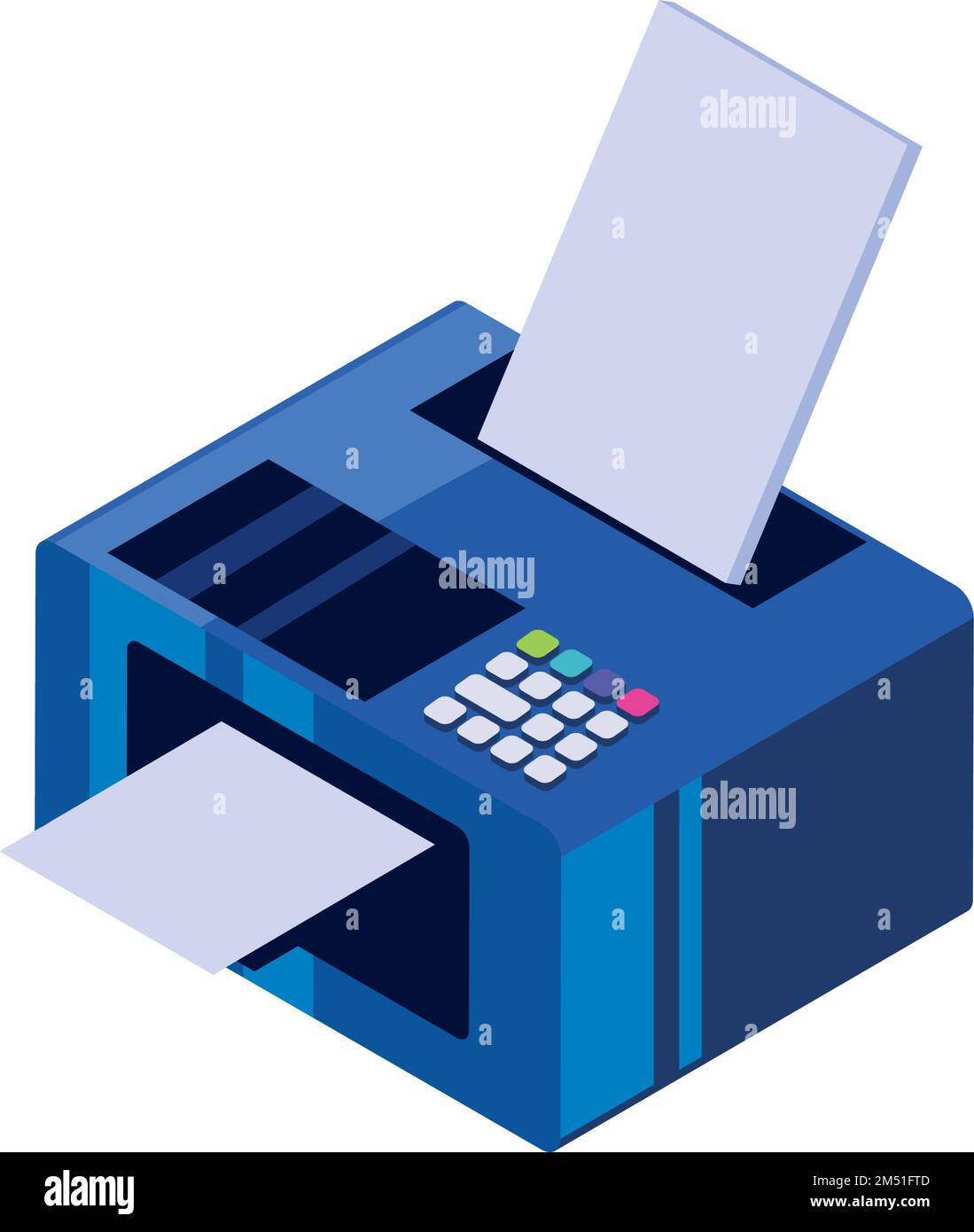 isometric printer and scanner Stock Vector Image & Art Alamy