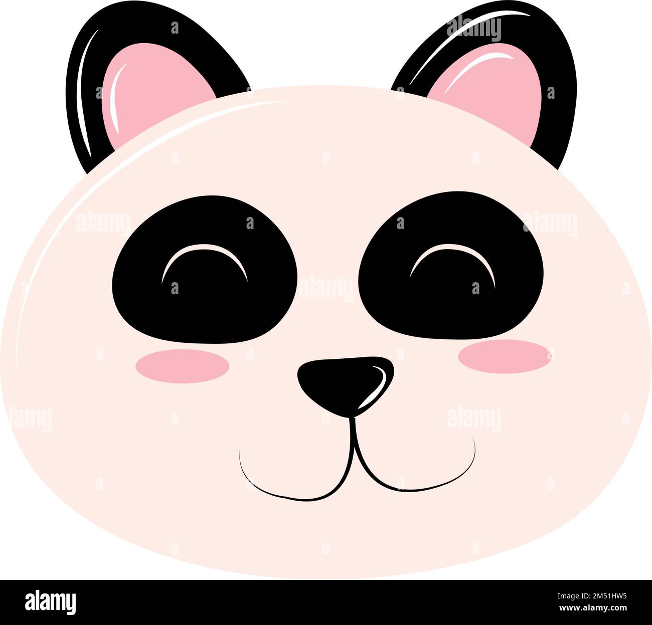 panda-face-cartoon-stock-vector-image-art-alamy