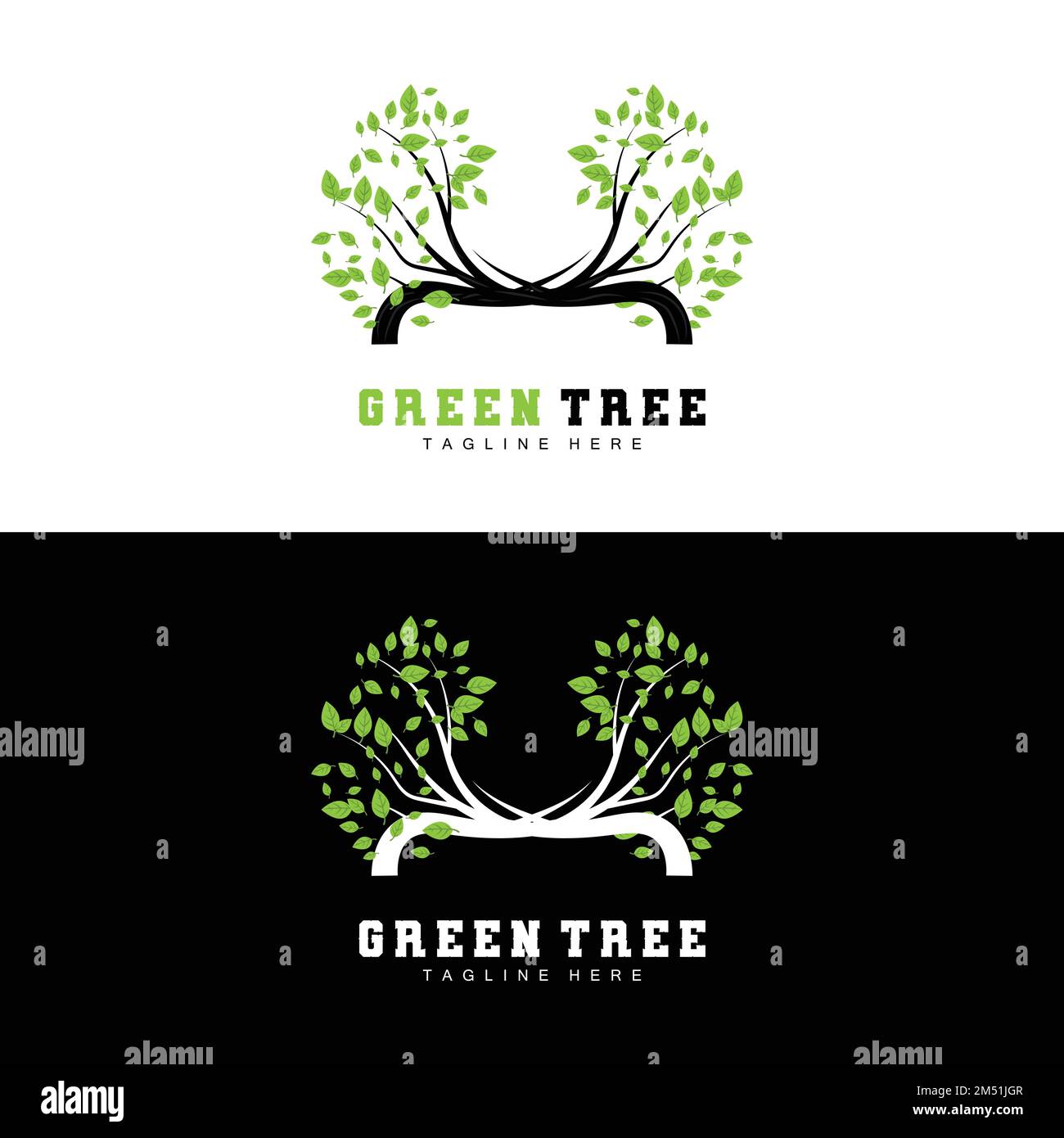 River tree logo hi-res stock photography and images - Alamy