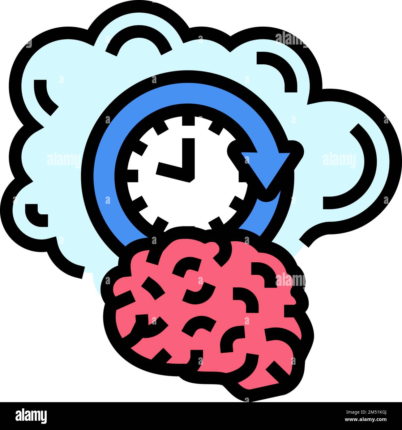 memory brain color icon vector illustration Stock Vector Image & Art ...