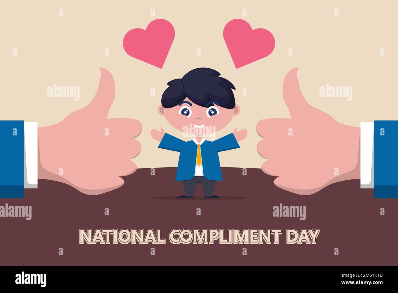National Compliment Day background. Vector illustration design. Stock Photo