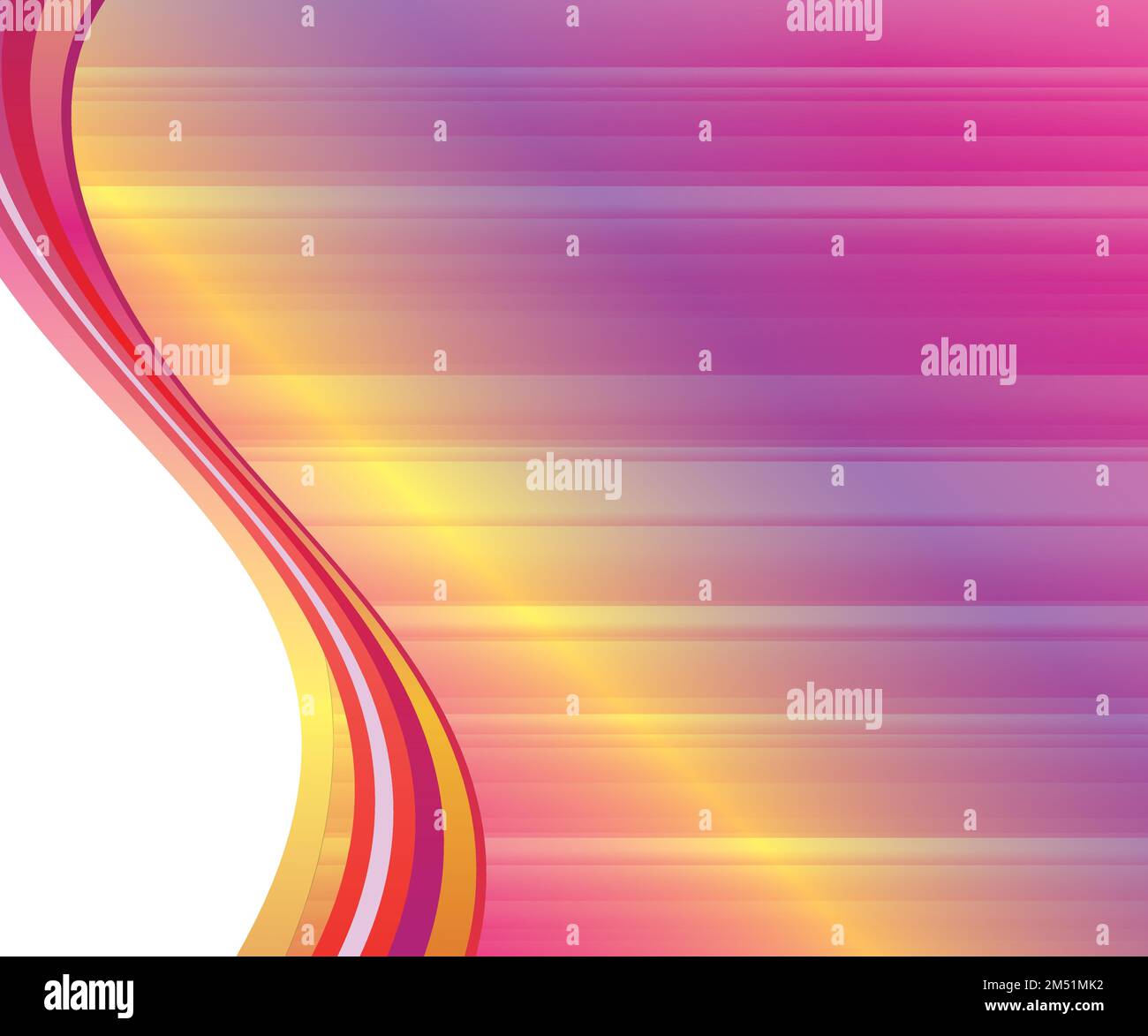 Abstract magenta and pink color wave design background vector Stock ...