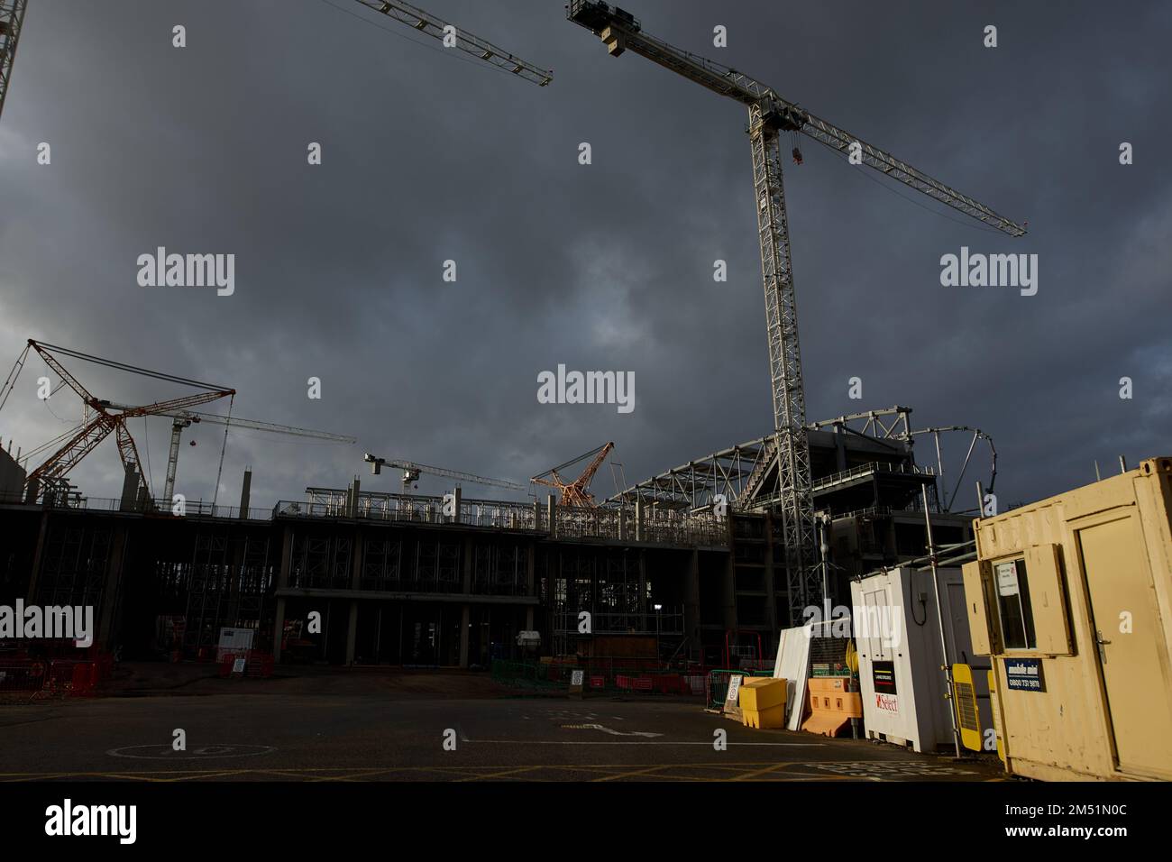 Everton stadium construction at Branley Moore Dock, Liverpool, 24th