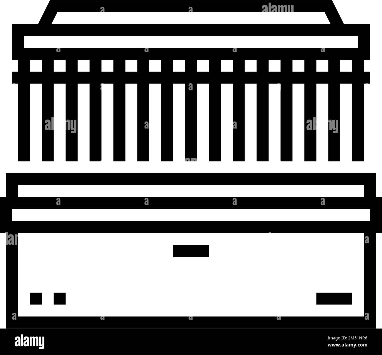 copper cathodes produces line icon vector illustration Stock Vector ...