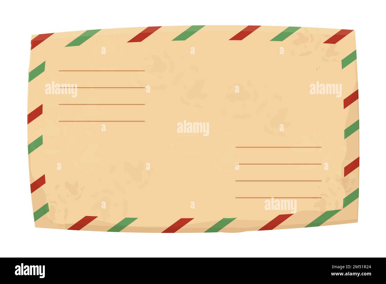 Premium Vector  Christmas retro letter envelope with stamp seal in cartoon  style