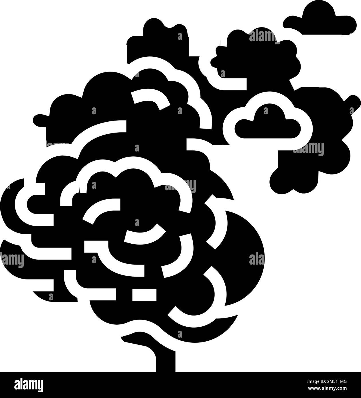 mind brain human glyph icon vector illustration Stock Vector Image ...