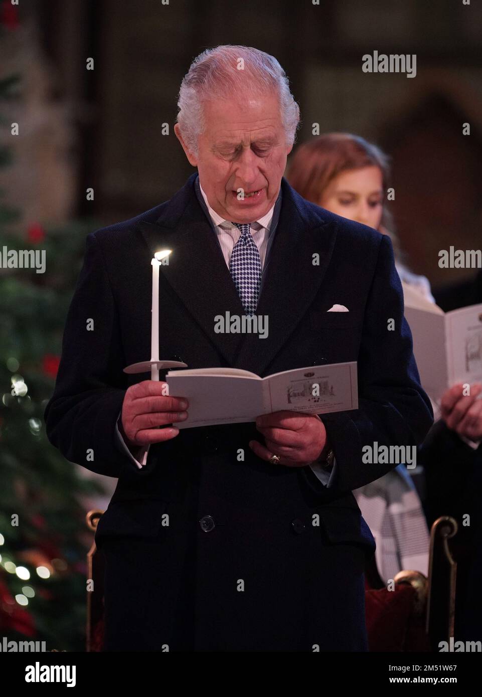 King charles iii during the together at christmas carol service at