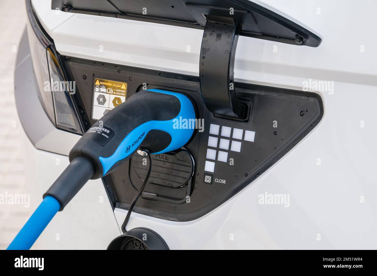 Hyundai electric charging hires stock photography and images Alamy